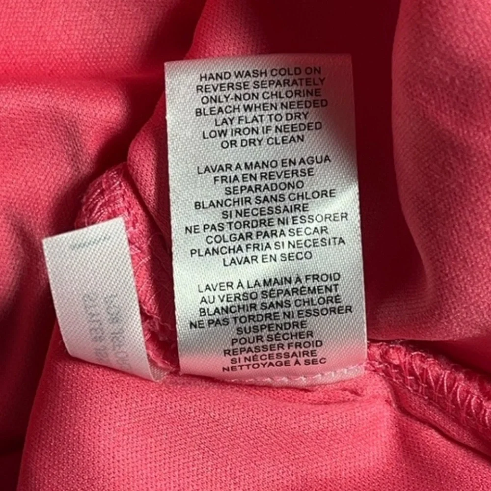 Jessica Simpson Dress in Pink with Crochet Lace Sleeveless Womens Size 4 - Picture 7 of 8